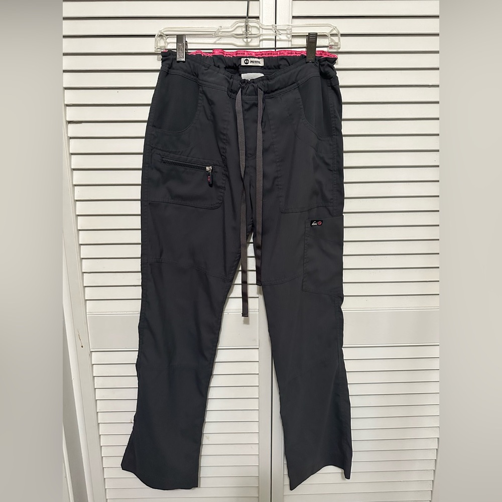 Koi Lite XS Petite Slim Fit Scrub Pants Gray